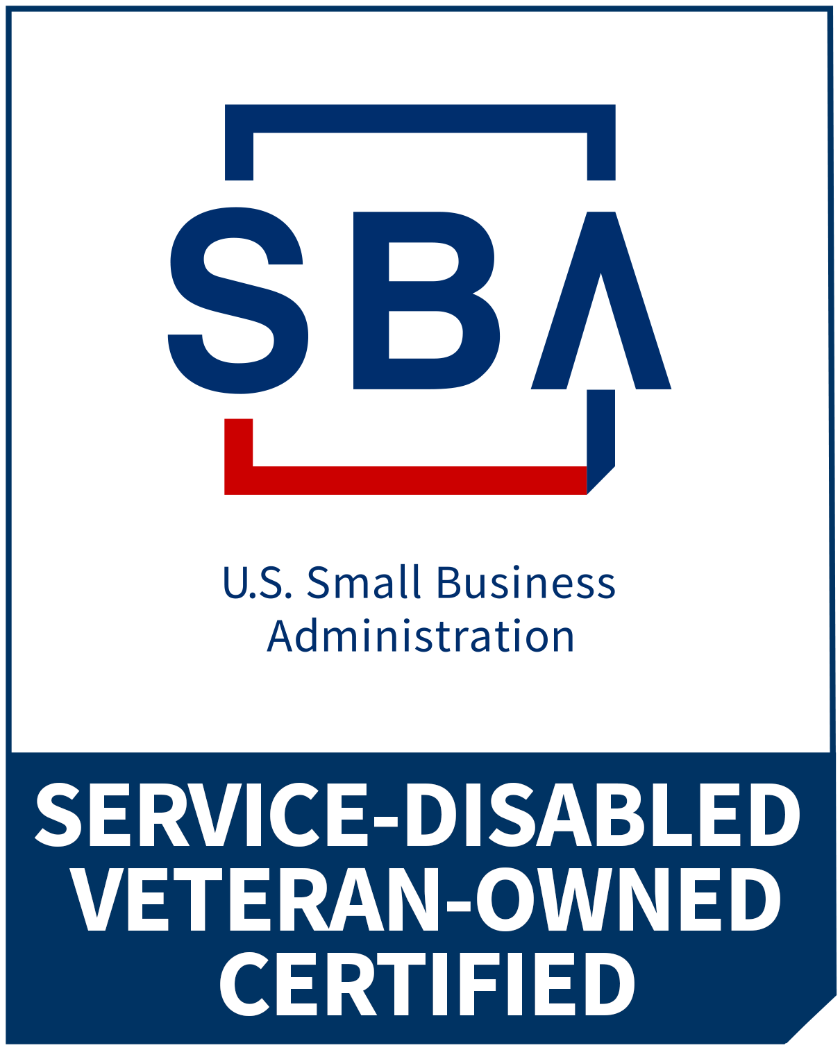 SBA Service-Disabled Veteran-Owned Small Business (SDVOSB) certification logo
